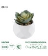 GloboStar® Artificial Garden SUCCULENT ECHEVERIA 20980 Διακοσμητικό Φυτό Παχύφυτο Εχεβέρια Υ7.5cm