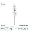 GloboStar® Artificial Garden COTTON BRANCH 20559 Τεχνητό Διακοσμητικό Κλαδί βαμβάκι Y55cm