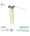 GloboStar® Artificial Garden GREEN WISTERIA FLOWER BRANCH 21520 Τεχνητό Διακοσμητικό κλαδί Βιστέρια Πράσινο Φ45 x Υ164cm