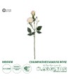 GloboStar® Artificial Garden CHAMPAGNE DAMASK CLIMBING ROSE BRANCH 21198 Τεχνητό Διακοσμητικό Κλαδί Τριαντάφυλλο Σαμπανιζέ Y55cm