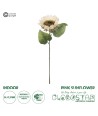 GloboStar® Artificial Garden PINK SUNFLOWER  BRANCH 21211 Τεχνητό Διακοσμητικό Κλαδί Ηλιοτρόπιο Ροζ Y50cm