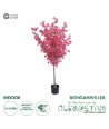 GloboStar® Artificial Garden BOUGANVILLEA 20664 Τεχνητό Διακοσμητικό Φυτό με Ανθη Μπουκανβίλιας Φουξ Υ150cm