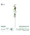 GloboStar® Artificial Garden BOUGAUVILLEA BRANCH 20657 Τεχνητό Διακοσμητικό Κλαδί Μπουκανβίλιας Λευκή Y80cm