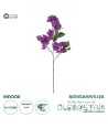GloboStar® Artificial Garden BOUGAUVILLEA BRANCH 20646 Τεχνητό Διακοσμητικό Κλαδί Μπουκανβίλιας Μωβ Y80cm