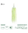 GloboStar® Artificial Garden HANGING GRASS 20813 Τεχνητό Διακοσμητικό Κρεμαστό Φυτό Grass Μ18 x Π4 x Υ81cm