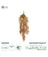 GloboStar® Artificial Garden HANGING BARLEY 20856 Τεχνητό Διακοσμητικό Κρεμαστό Φυτό Κριθάρι Μ26 x Π15 x Υ81cm
