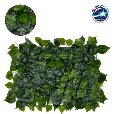 GloboStar® 78404 Artificial - Συνθετικό Τεχνητό Διακοσμητικό Πάνελ Φυλλωσιάς - Κάθετος Κήπος Φυλλόδεντρο Πράσινο Μ60 x Υ40 x Π4cm