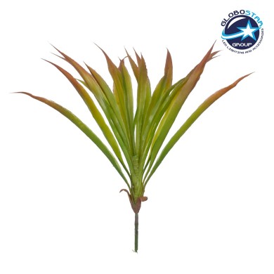 GloboStar® CORDYLINE 78229 Τεχνητό Φυτό Κορδιλύνη - Μπουκέτο Διακοσμητικών Φυτών - Κλαδιών με Φύλλωμα Πράσινο - Κόκκινο Υ34cm