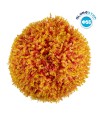 GloboStar® 78517 Artificial - Συνθετικό Τεχνητό Διακοσμητικό Φυτό Θάμνος Πυξάρι Πορτοκαλί - Κίτρινο Φ56cm