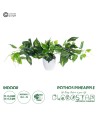 GloboStar® Artificial Garden POTHOS PINEAPPLE 20885 Τεχνητό Διακοσμητικό Φυτό Πόθος Ανανά Φ60 x Υ33cm