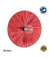 GLOBOSTAR® COLOMBO 02281 Boho Φωτιστικό Τοίχου - Απλίκα με Ντουί 1 x E27 AC 220-240V IP20 - Κόκκινο - Μ40 x Π40 x Υ9cm