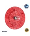 GLOBOSTAR® COLOMBO 02282 Boho Φωτιστικό Τοίχου - Απλίκα με Ντουί 1 x E27 AC 220-240V IP20 - Κόκκινο - Μ40 x Π40 x Υ9cm