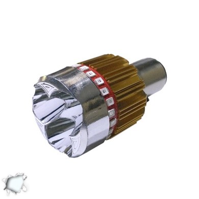 GloboStar® 67789 Λαμπτήρας LED High Power LED Moto Βάση H6 15 Watt 6000k