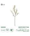 GloboStar® Artificial Garden WHITE FORSYTHIA BRANCH 21326 Τεχνητό Διακοσμητικό Λευκό Κλαδί Φορσύθιας Y83cm