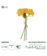 GloboStar® Artificial Garden YELLOW HYACINTH BOUQUET 21352 Τεχνητό Διακοσμητικό Μπουκέτο Κίτρινος Υάκυνθος Y30cm