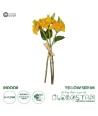 GloboStar® Artificial Garden YELLOW SEDUM BOUQUET 21348 Τεχνητό Διακοσμητικό Μπουκέτο Κίτρινο Σέδο Y30cm