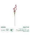 GloboStar® Artificial Garden PINK TULIP BRANCH 21319 Τεχνητό Διακοσμητικό Κλαδί Ροζ Τουλίπα Y92cm