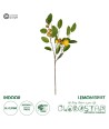 GloboStar® Artificial Garden YELLOW LEMON FRUIT BRANCH 21437 Τεχνητό Διακοσμητικό Κίτρινο Κλαδί Πορτακαλιά Y80cm