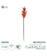 GloboStar® Artificial Garden RED PEACOCK BRANCH 21398 Τεχνητό Διακοσμητικό Κλαδί Κόκκινο πουλί του παραδείσου Y90cm