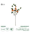 GloboStar® Artificial Garden ORANGE FRUIT BRANCH 21435 Τεχνητό Διακοσμητικό Κλαδί Πορτακαλιά Y83cm