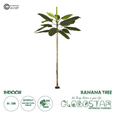 GloboStar® Artificial Garden BANANA TREE 21502 Τεχνητό Διακοσμητικό Δέντρο Μπανανιάς Υ500cm