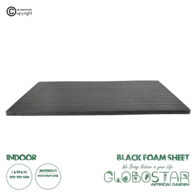 GloboStar® Artificial Garden BLACK FOAM SHEET 21150 Τεχνητό Διακοσμητικό Προστατευτικό  Foam