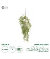 GloboStar® Artificial Garden HANGING FERN 20620 Τεχνητό Διακοσμητικό Κρεμαστό Φυτό Φτέρης Μ32 x Π14 x Υ96cm