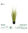 GloboStar® Artificial Garden ZEBRA GRASS 21481 Τεχνητό Διακοσμητικό Φυτό Ζέμπρα Μ30 x Π20 x Υ90cm