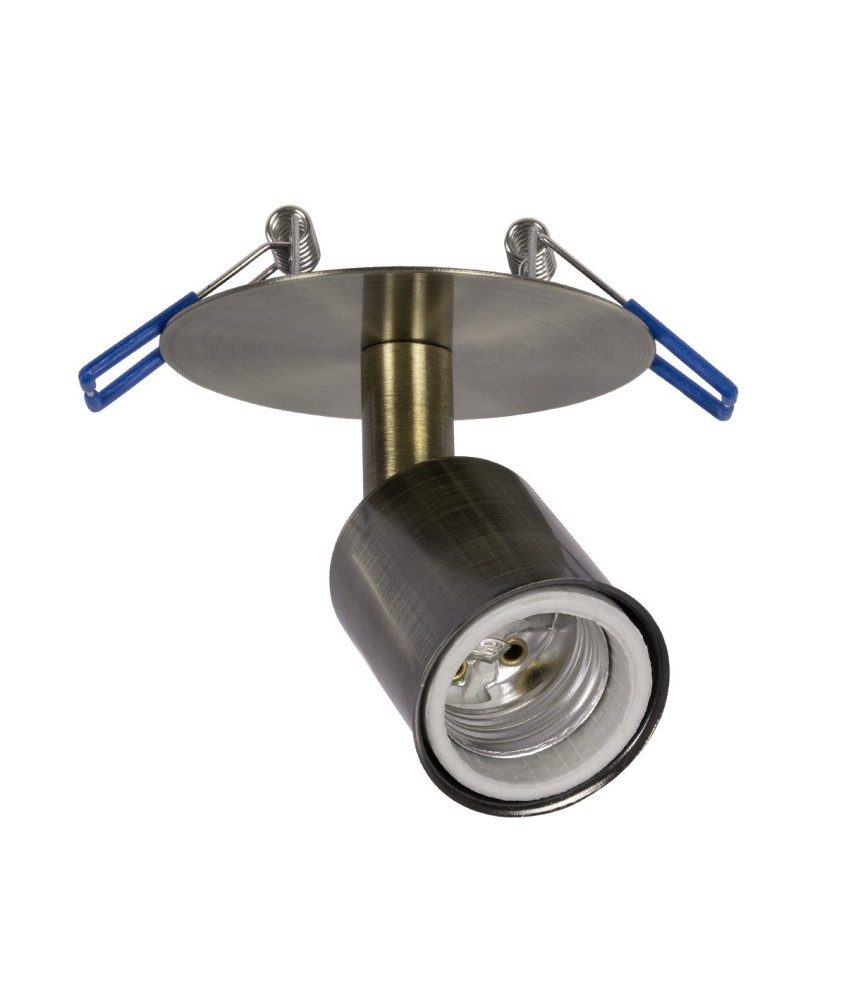 GLOBOSTAR® SARA 999-0062 Χωνευτό Φωτιστικό Οροφής με Ντουί 1 x E27 AC 220-240V IP20 - Μπρούτζινο - Μ8.5 x Π8.5 x Υ11cm