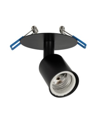 GLOBOSTAR® SARA 999-0058 Χωνευτό Φωτιστικό Οροφής με Ντουί 1 x E27 AC 220-240V IP20 - Μαύρο - Μ8.5 x Π8.5 x Υ11cm