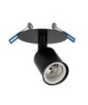 GLOBOSTAR® SARA 999-0058 Χωνευτό Φωτιστικό Οροφής με Ντουί 1 x E27 AC 220-240V IP20 - Μαύρο - Μ8.5 x Π8.5 x Υ11cm
