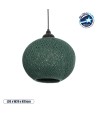GLOBOSTAR® SOLEI 205-0015 Boho Κρεμαστό Φωτιστικό Οροφής με Ντουί 1 x E27 AC 220-240V IP20 - Πράσινο - M20 x Π20 x Υ25cm