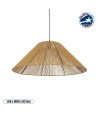 GLOBOSTAR® HATA 205-0037 Boho Κρεμαστό Φωτιστικό Οροφής με Ντουί 1 x E27 AC 220-240V IP20 - Μπεζ - M60 x Π60 x Υ27cm