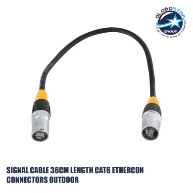 GLOBOSTAR® 41049 Καλώδιο Σύνδεσης Σήματος CAT6 Ethercon για Οθόνες LED Video Wall Αδιάβροχο IP65 - Μ36 x Π2.1 x Υ2.1cm