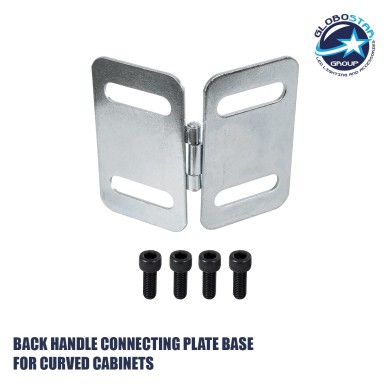GLOBOSTAR® PLATE 41046 Σύνδεσμος Ένωσης Καμπίνων για Κυρτές Οθόνες LED Video Wall με Διαστάσεις Καμπίνας 50x50cm & 100x100cm - Μ12.5 x Π1 x Υ10cm