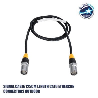 GLOBOSTAR® 41038 Καλώδιο Σύνδεσης Σήματος CAT6 Ethercon για Οθόνες LED Video Wall Αδιάβροχο IP65 - Μ125 x Π2.1 x Υ2.1cm