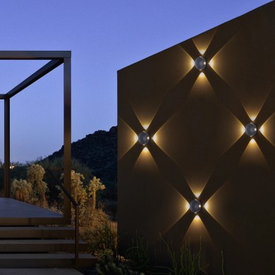 kelvo® ARKOS KLV-101-0108 Φωτιστικό Τοίχου - Απλίκα LED 8W 840lm 15° AC 220-240V Αδιάβροχο IP65 Θερμό Λευκό 2700K - CREE SMD Chip & TÜV SÜD Driver - Γκρι Ανθρακί Ματ - Μ13 x Π5.5 x Υ13cm - 5 Χρόνια Εγγύηση